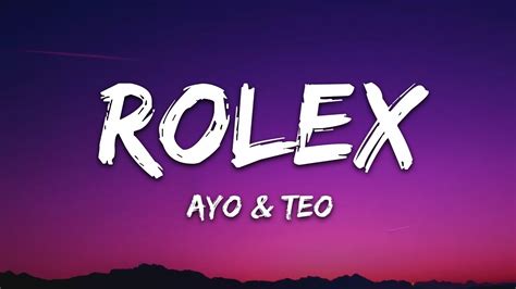 ayo & teo rolex lyrics|ayo joyful videos.